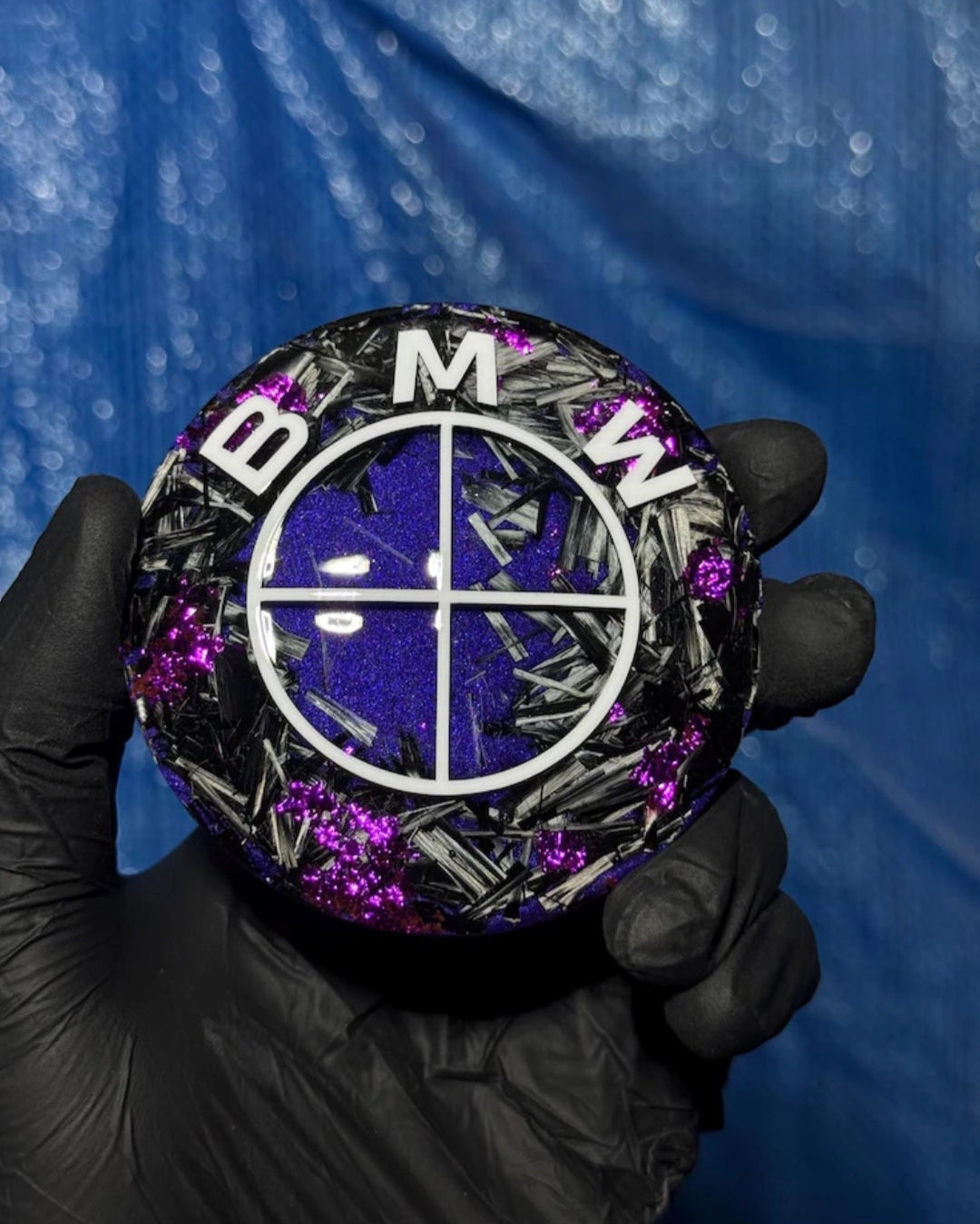 Fibre de carbone violet rose