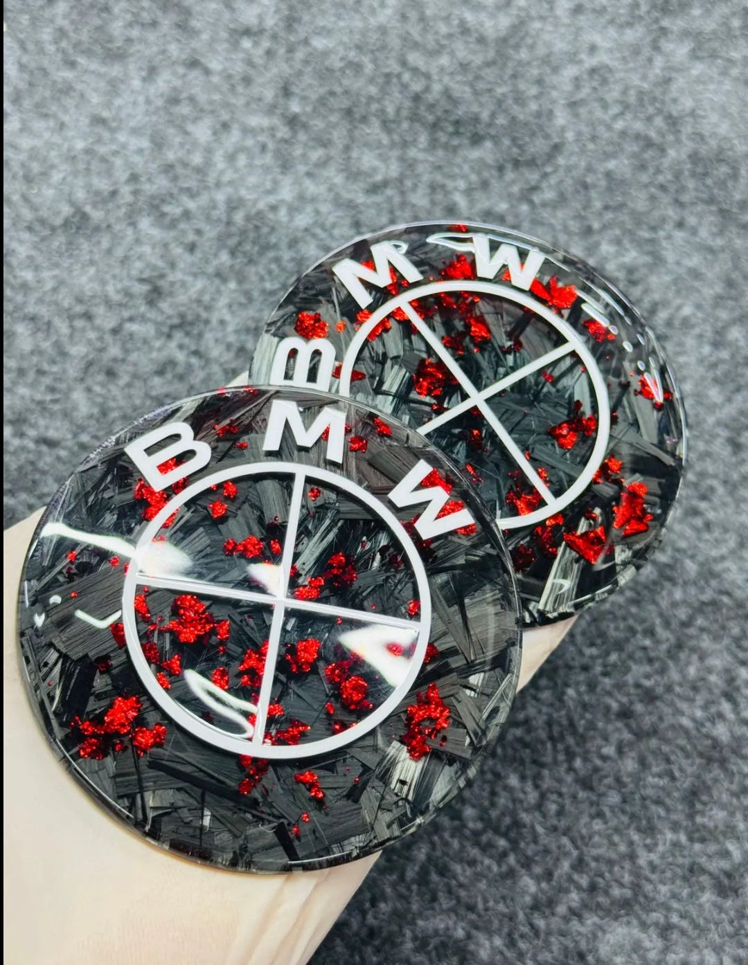 Fibre de carbone rouge