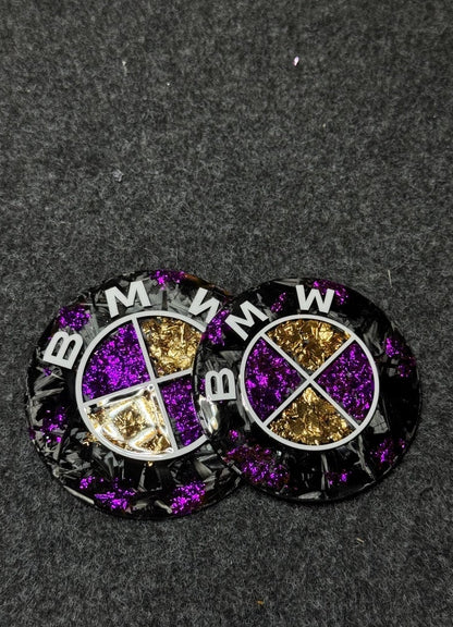 Fibre de carbone or et violet