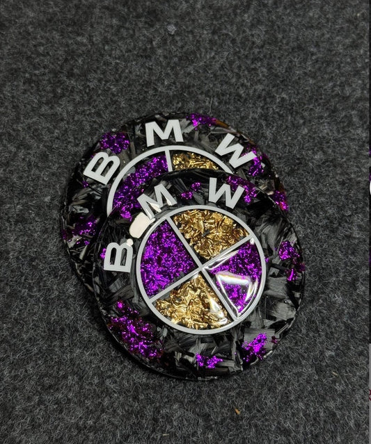 Fibre de carbone or et violet